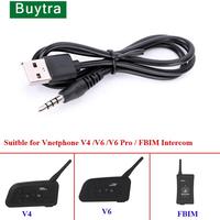 Helmet Intercom Accessories USB Charging Cable For Ejeas Vnetphone V6 V4 V4C V6C V6 Pro FBIM Motorcycle Helmet Intercom Headset