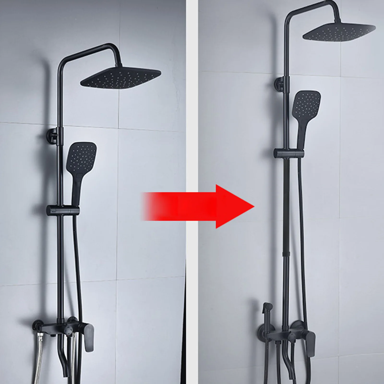 Product Name Stainless Steel Shower Bracket Comfortable Shower Experience Easy Installation Round Shower Extension Rod