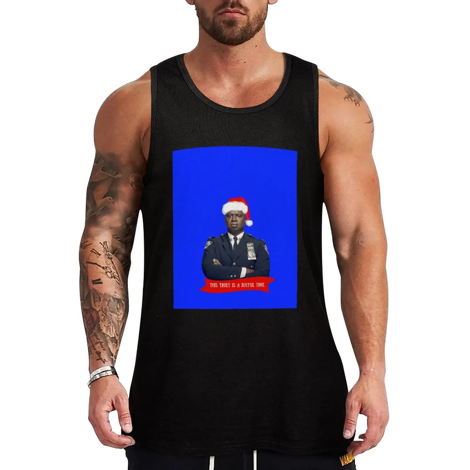 

Captain Raymond Holt - Christmas T-Shirt Tank Top sleeveless vests Men's tops