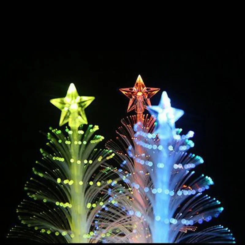 Christmas Day Home Decoration Props LED Christmas Fiber Tree Colorful Colorful Fiber Tree Luminous Fiber Tree Christmas Gift