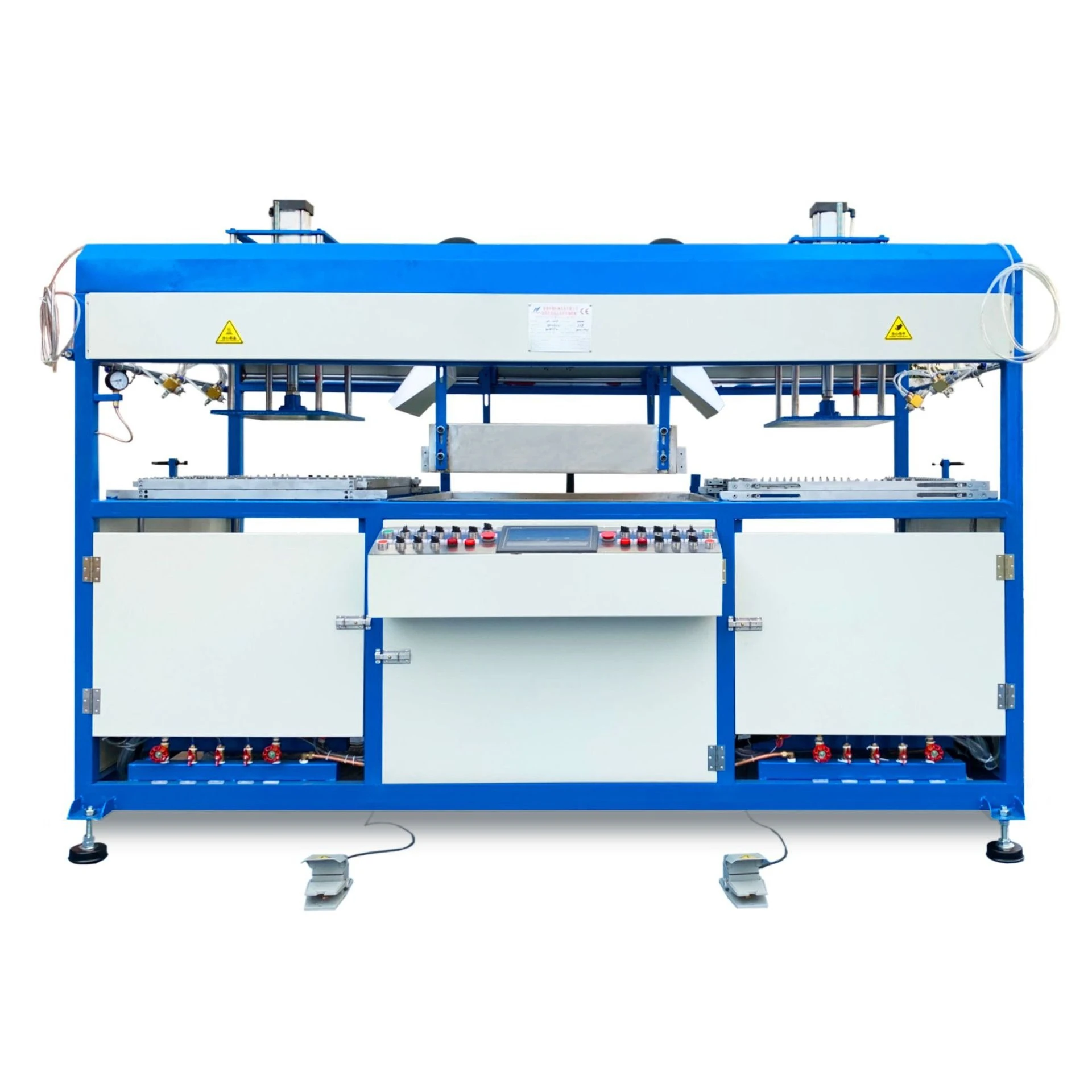 Semi-automatic double-station TPU soft plastic forming machine double-head positioning blister forming machine
