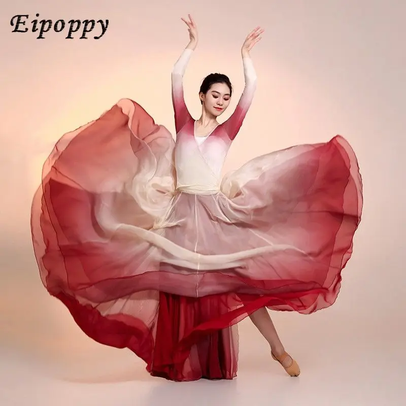 

Classical dance performance costume, Chinese large skirt set