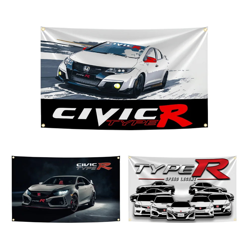 

90x150cm Type Jdm R Street Speed Legend Racing Car Flag Polyester Digital Printing Banner for Garage Decoration Tapestry