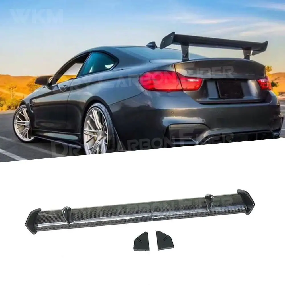 

3Pcs Carbon Fiber Rear Spoiler GTS Style For BMW 1M M3 E46 E82 E90 E92 E93 F30 F10 Sedan Car FRP Boot Racing GT Wings