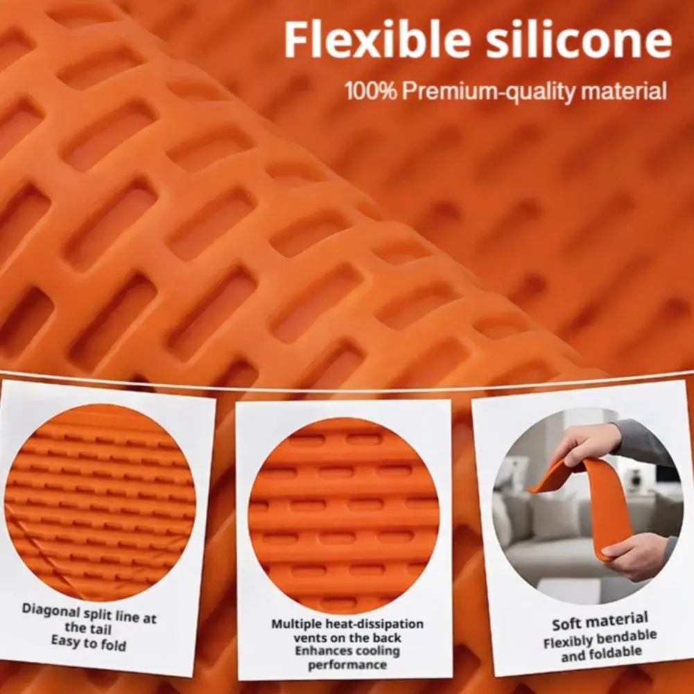 Flexible Foldable Silicone Phone Holder For IPhone IPad Laptop Tablet Portable Adjustable Multi-Angle Desktop Stand Home Office view 5