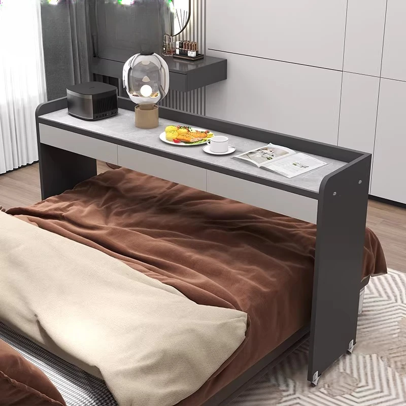 

Bedroom Lazy Cross Bed Table Removable Bed Desk Slate Computer Home Office Desk Long