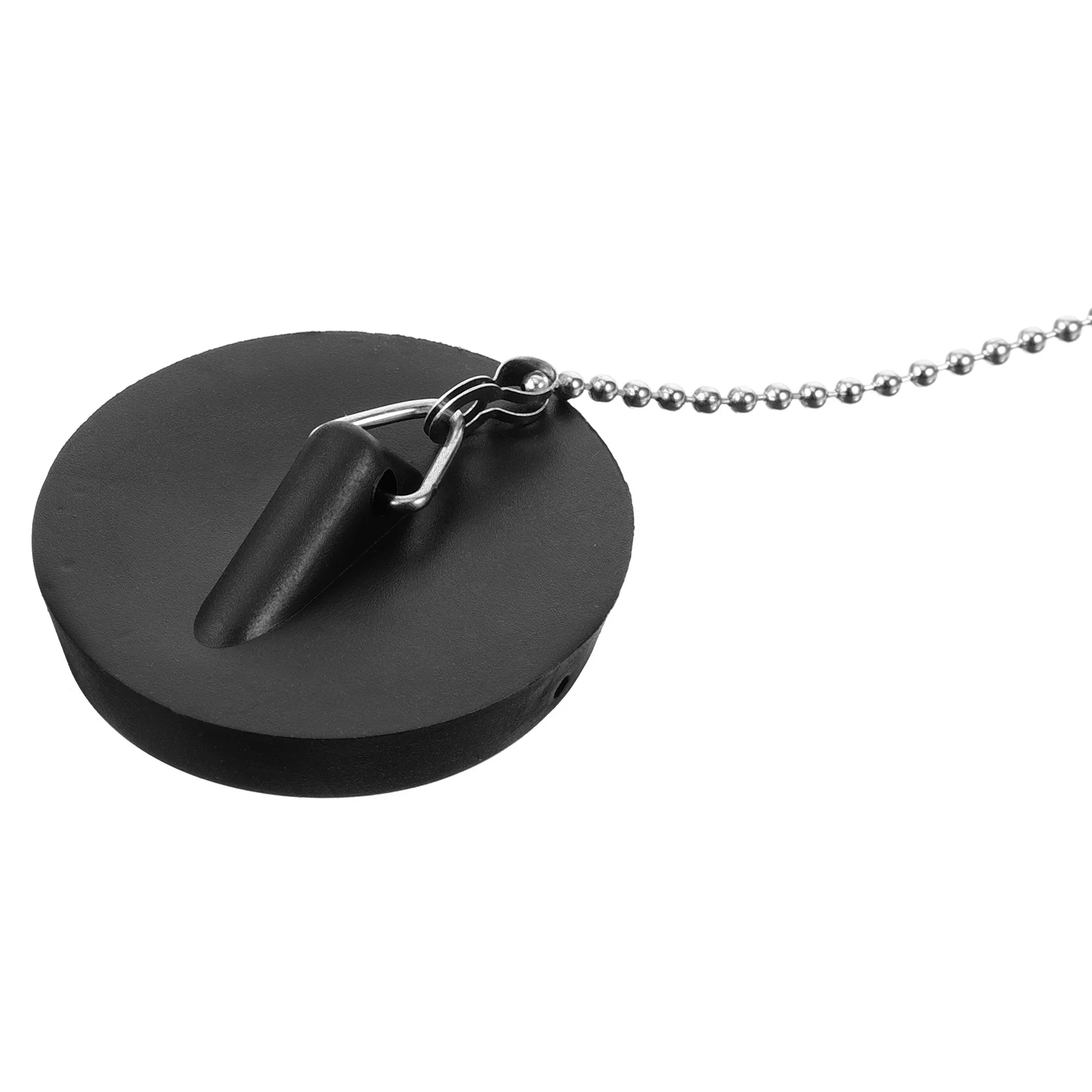 

Bathtub Drain Plug Rubber Stopper with Chain Fits Overflow Hole Easy Clean for Bathroom Tub Sink Hotel Home Use Tub Stopper