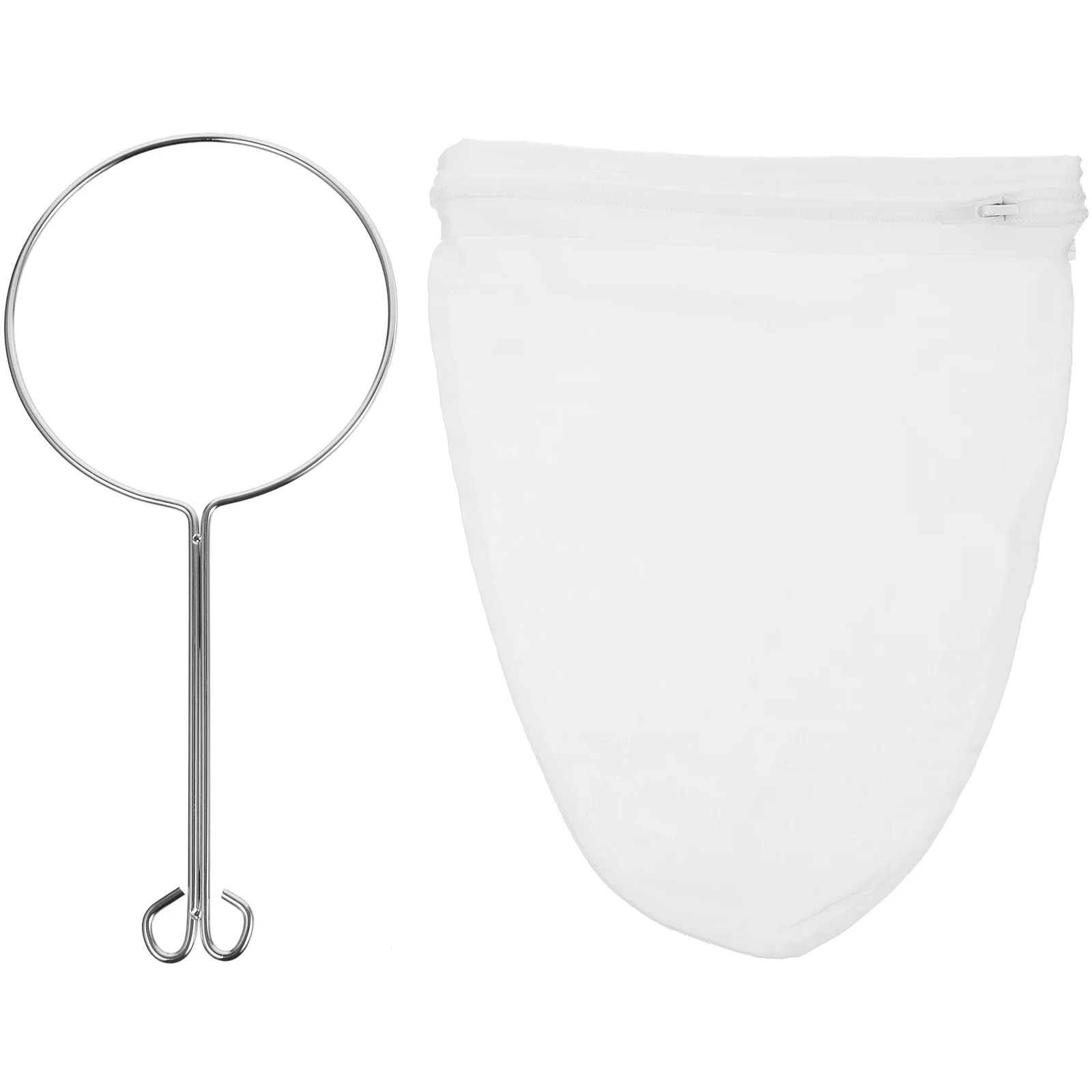 

Tea Filter Bag Thick Cotton Cloth Stainless Steel Handle 13Cm Steel Ring Coffee Tea Strainer Reusable Drip Maker