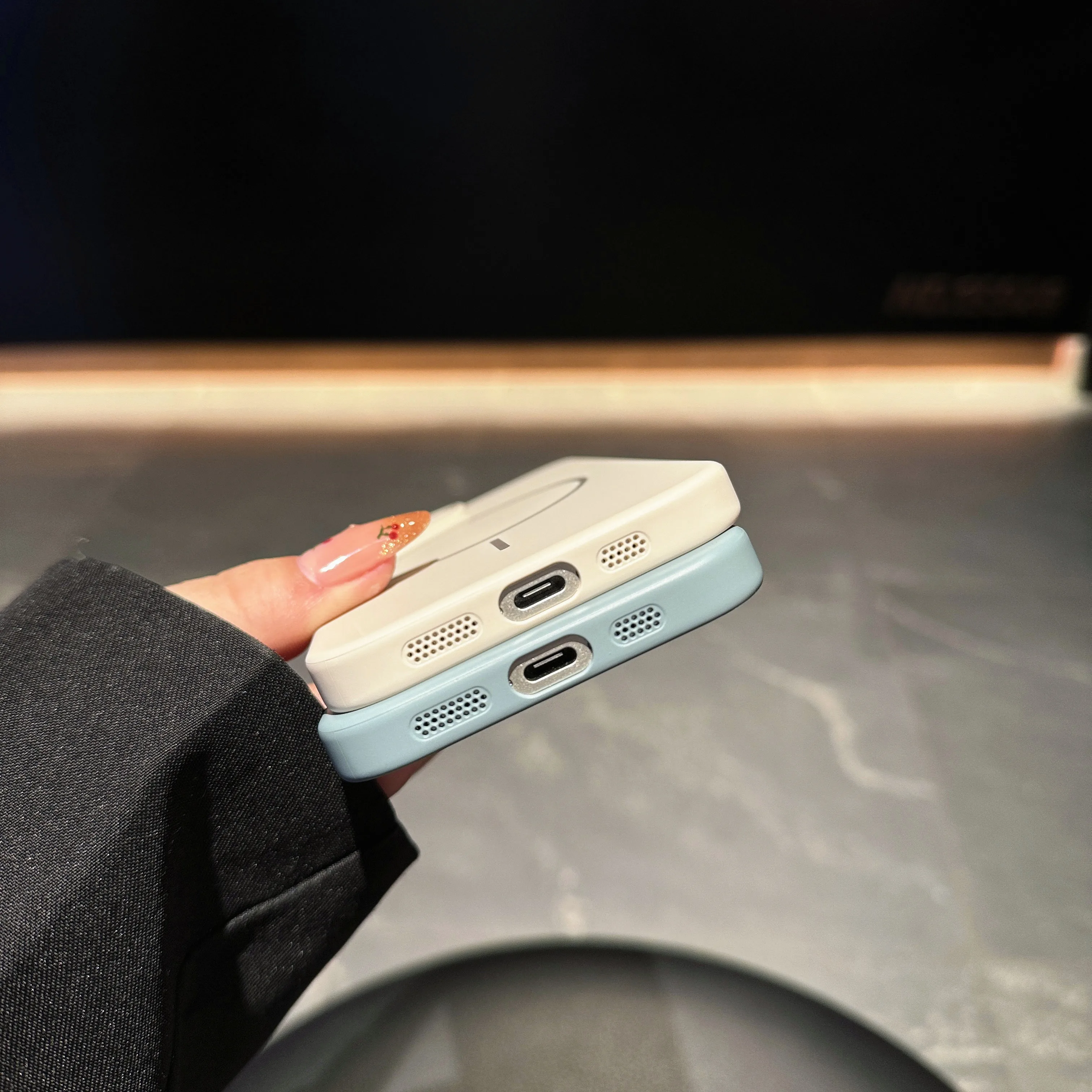 حافظة هاتف مناسبة لسلسلة iPhone 14/15/16/17، مادة الكمبيوتر، مزودة بواقيين للشاشة #3