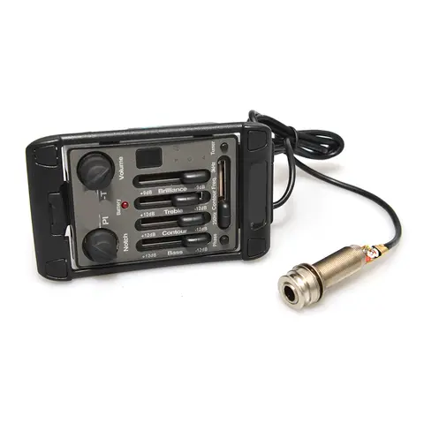 Pastilla acústica EQ Prefix Plus-T Ecualizador de matriz de preamplificador integrado con sintonizador Piezoeléctrico suave