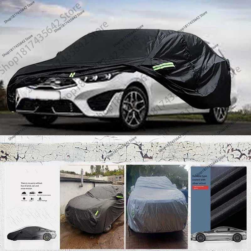 

Всепогодный автомобильный чехол для Kia Ceed 2007-2018, уличный полный автомобильный чехол, водонепроницаемый солнцезащитный козырек, пылезащитная защита