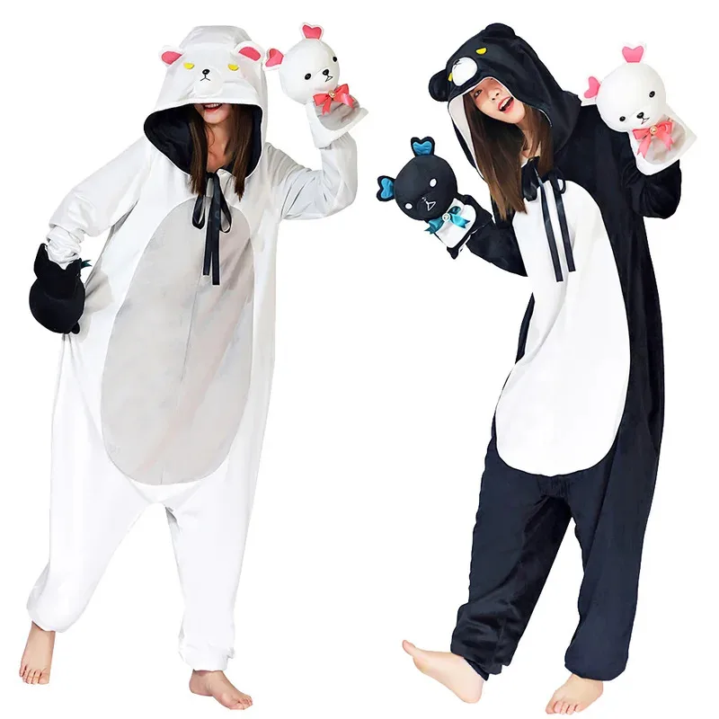 

Kuma Kuma Kuma Bear Yuna Cosplay Cute Sleepwear Costume One-piece Double-sided Pajamas Adult Women Halloween Carnival Suit