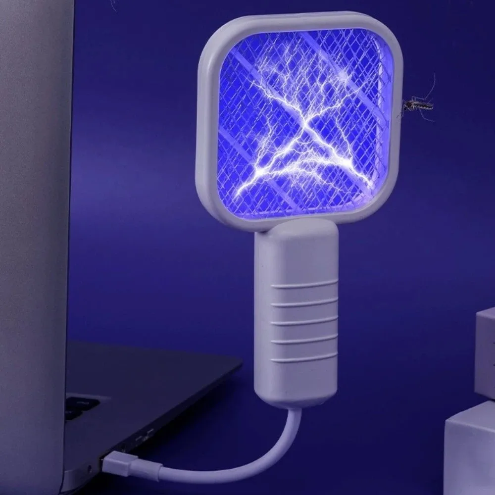 Durable UV Light USB Mosquito Swatter Portable 2 in 1 Mosquito Killer Lamp 5 Layer Security Net Electric Mosquito Device Summer