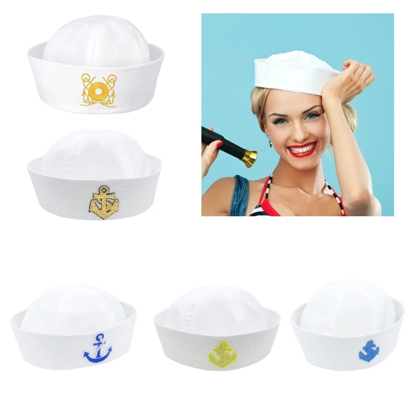 Cappello da Capitano della per Accessori per Decorazione della Festa da Marinaio Berretti da Marinaio Ancora