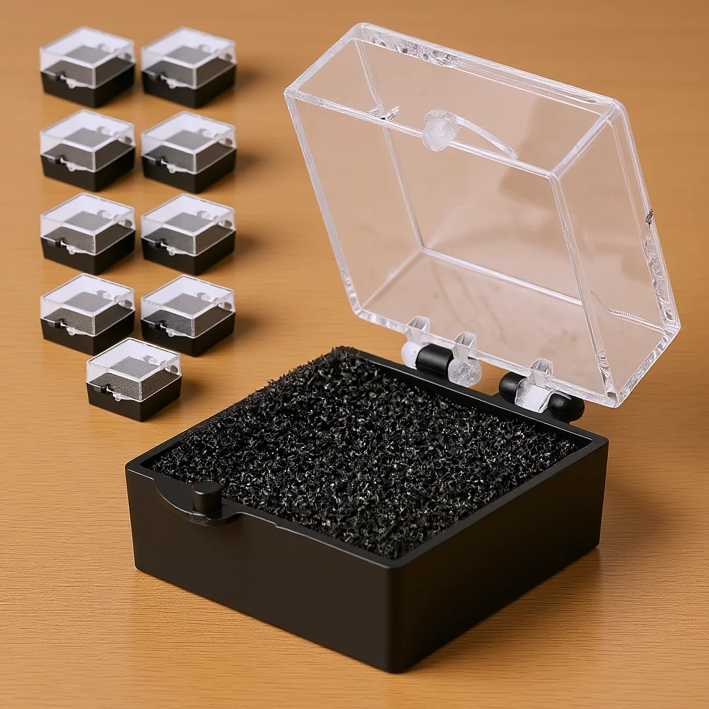 

10pcs Display Box Transparent Acrylic Badge Organizer For Jewelry Brooch Storage Case Pin Holder Displaying Container