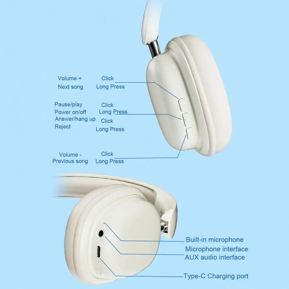 Auriculares inalámbricos para juegos, audífonos deportivos de alto rendimiento con cancelación de ruido