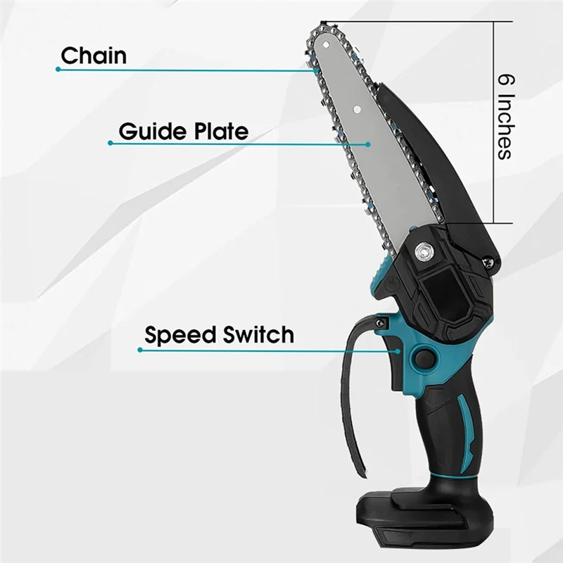 

B-T 4Inch Brushless Chainsaw Cordless Electric Chain Saw Handheld Pruning Shears Garden Cutting Toos For 18V Battery