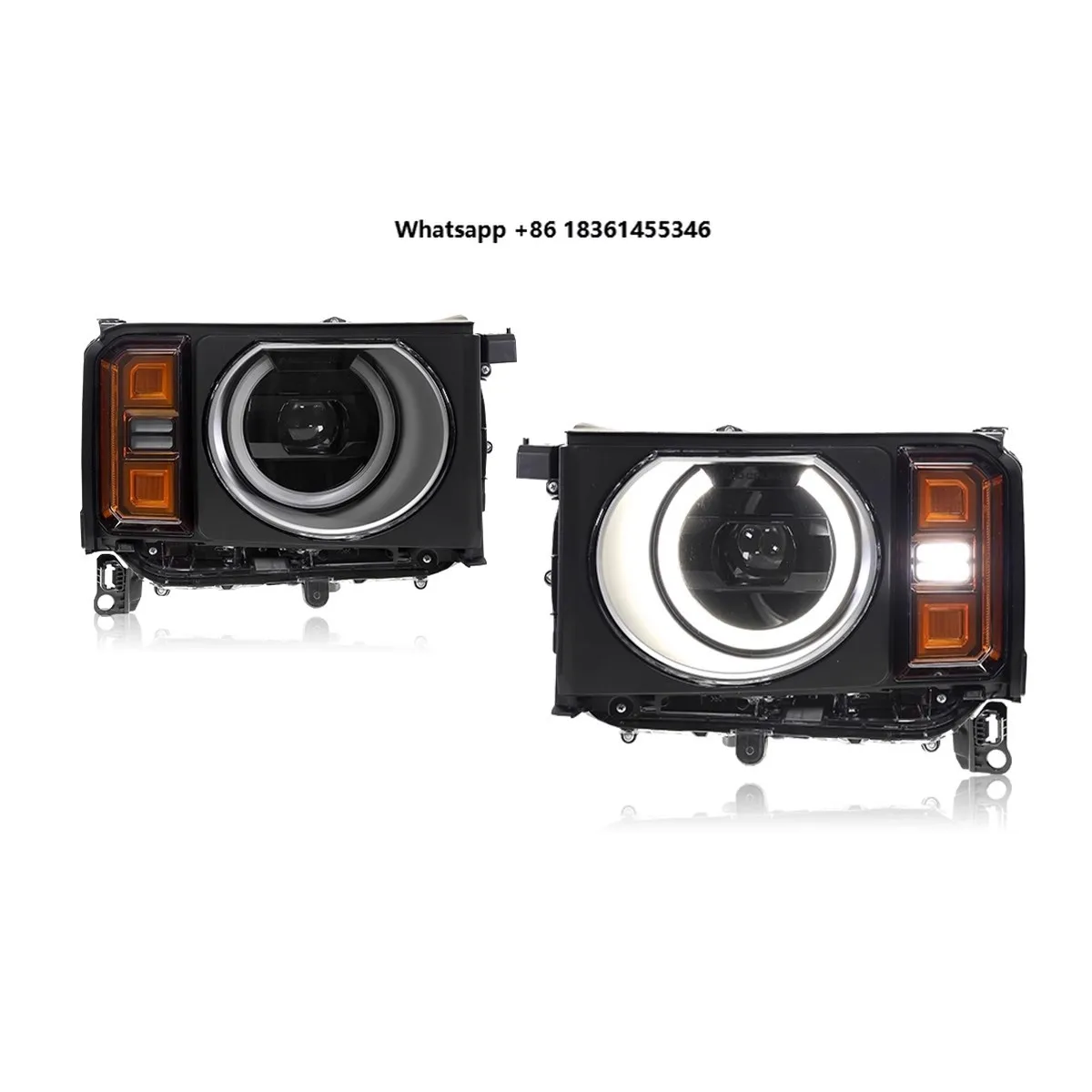 

Headlight Assembly for Land Cruiser Prado 24-25 modified LED Lens Headlamp DRL Daytime Running Light Turn signal