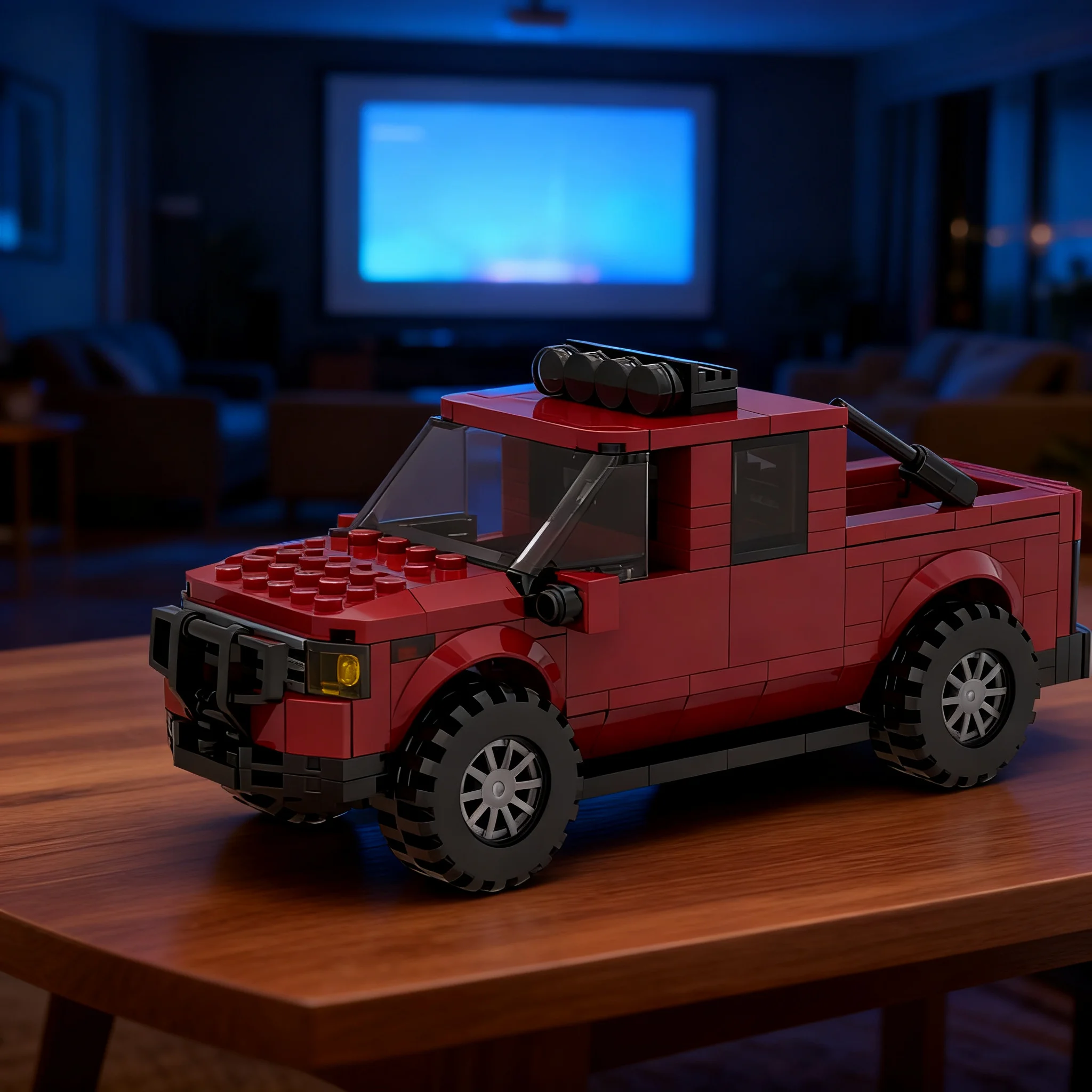 261pcs MOC Ford Ranger City Traffic Model Building Blocks Construction Assemble Creative Idea DIY Education Christmas Gift Toy