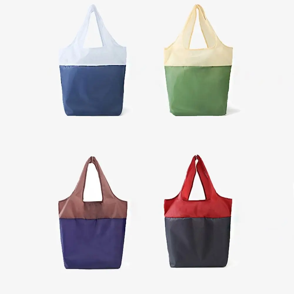Waterproof Reusable Grocery Bag Cloth Bag Large Capacity Storage Bag Tote Pouch Shoulder Handbag Eco Bag Folding Shopping Bag