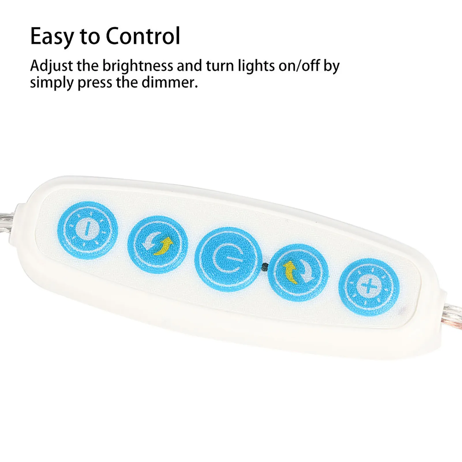 طقم إضاءة مرآة مكياج LED مكون من 10 قطع مع لمبة إضاءة كوميستيك مع لمبة إضاءة قابلة للتعتيم #5