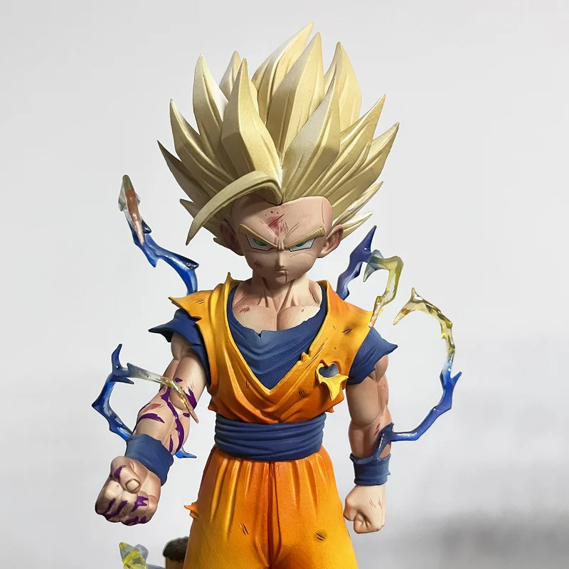 Figura de Acción Coleccionable de Gohan en Uniforme de Artes Marciales de Dragon Ball Super Saiyan 2, 29 cm, Modelo de Anime para Decoración de Escritorio, Regalo para Fans