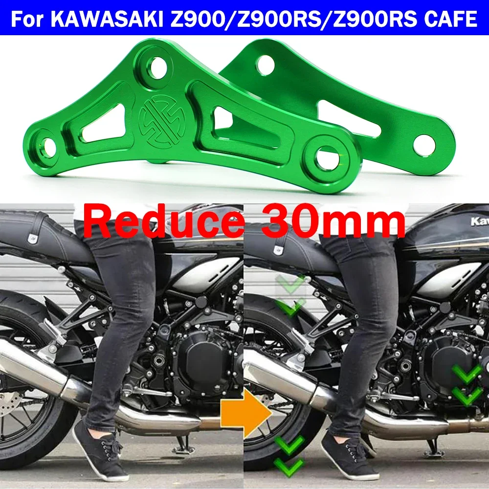 

Motorcycle Rear Link Kit Lowering 30mm For KAWASAKI Z900/Z900RS/Z900RS CAFE 2017-2023 Suspension Reduce Linkages CNC Accessories