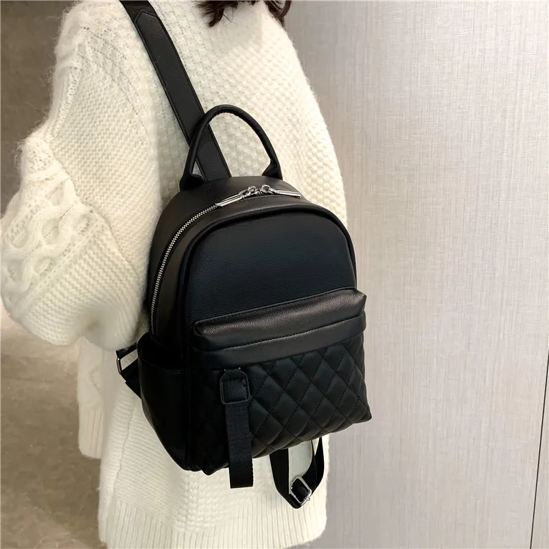 PU Backpack for Women Personalized New Fashion Lightweight Backpack with Embroidered Name Girl's Birthday Gift Leather Backpacks