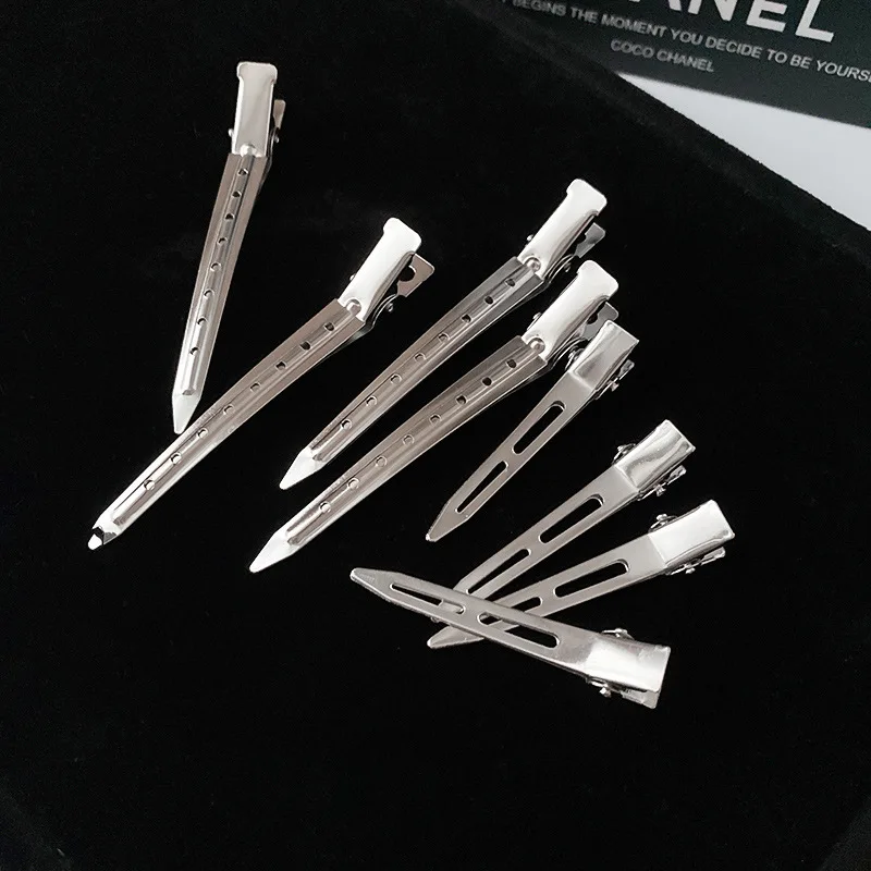 

2026 Korean Fashion Simple Geometric Duckbill Clip 5 Pieces Set Metal Style Design Hair Clip Personality Hair Accessory