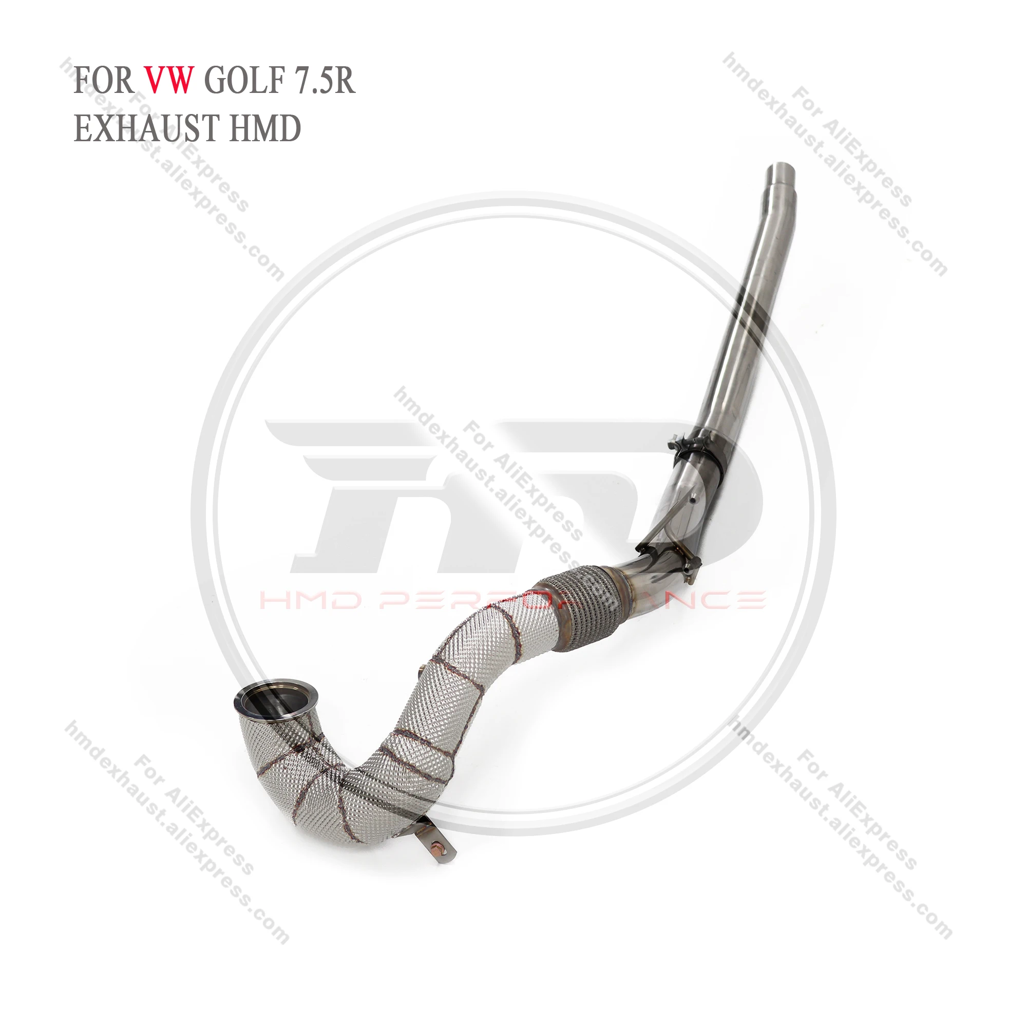 

HMD Exhaust System For Volkswagen Golf MK7.5R Exhaust Downpipe Performance Upgrade Insulated Pipe