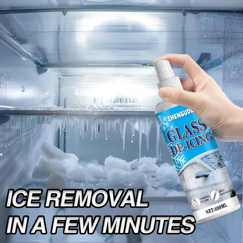 Multi-Functional Ice Melting Agent, Quickly Melts Snow and Ice, Snow Melting Agent De-Icing Spray, Suitable for Various Vehicle Types, Dual-Use for Home and Business, Safe, Gentle, Easy to Use