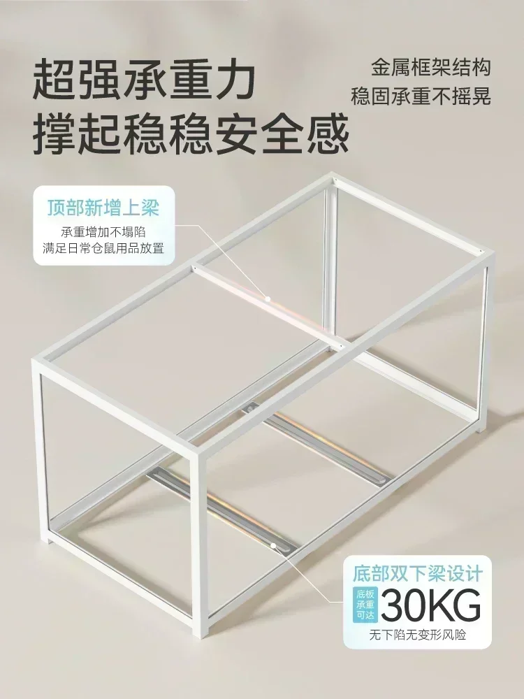 Hamster Cage 3.0 Rubik's Cube Metal Cage Large Luxury Villa Acrylic Transparent Golden Bear Special