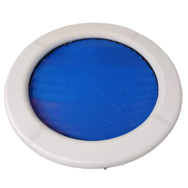 Runde aufblasbare Wasser hängematte schwimmende Plattform Schwimmbad matte für Pool Angel plattform Insel Hängematte schwimmende Plattform