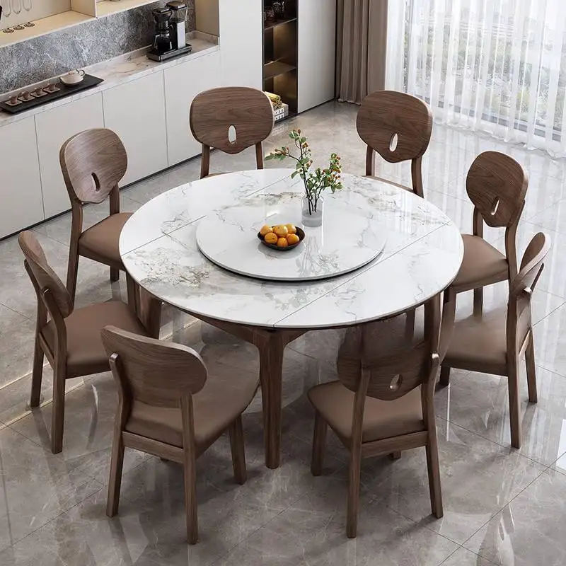 Style Items Dining Tables Chairs Space Decorations Expandable Modern Dining Tables Luxury Nordic Mesas Comedor Furniture Home