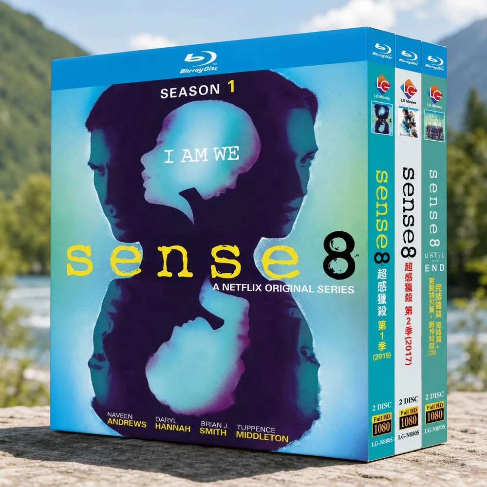 BD Blu-ray Box Set Sense8 Seasons 1-2 Complete Series with Christmas Special & Behind-the-Scenes Featurettes 6-Disc