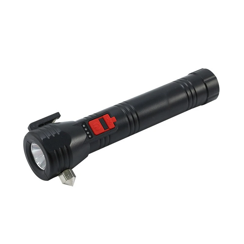 Car Safety Hammer Multifunctional Car Flashlight 4-in-1 Vehicle Window Breaker Escape Hammer Emergency Rescue Tool