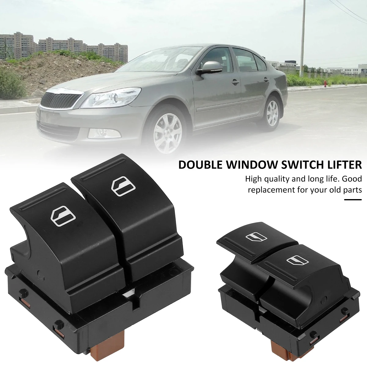 Car Window Switch For Skoda Octavia Mk2 Fabia Mk2 Roomster Replacement Electric Window Control Button Car Interior Accessories