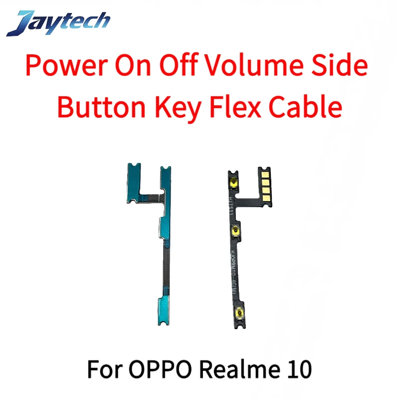 10PCS For OPPO Realme 7i 8 10 C15 C17 C20 C21Y C25Y C30 C33 C55 C65 C67 Power on/off Volume Key Button Flex Cable Ribbon