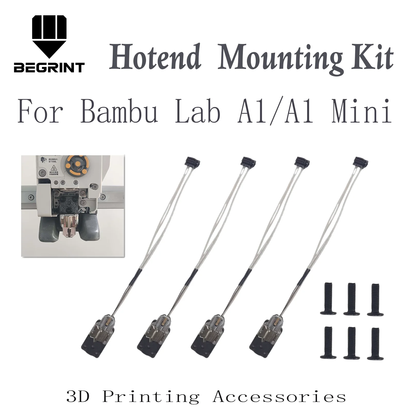 

Монтажный комплект для Bambu Lab A1 A1 Mini Hotend, нагревательный комплект в сборе для Bambu Lab A1 Mini Zubehör Bambulab A1, мини-аксессуары