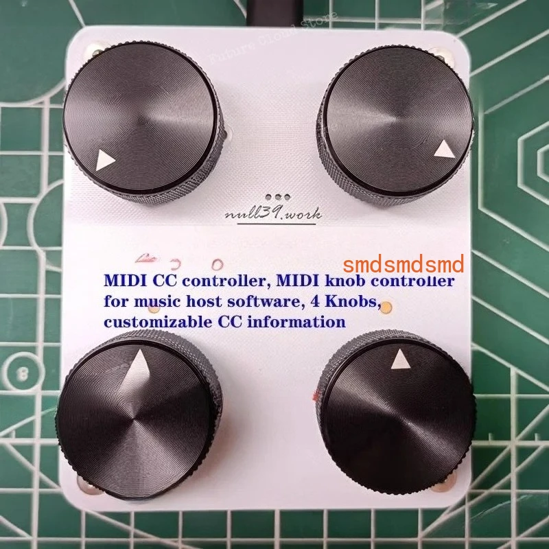 4 Knobs, customizable CC information MIDI CC controller, MIDI knob controller for music host software,