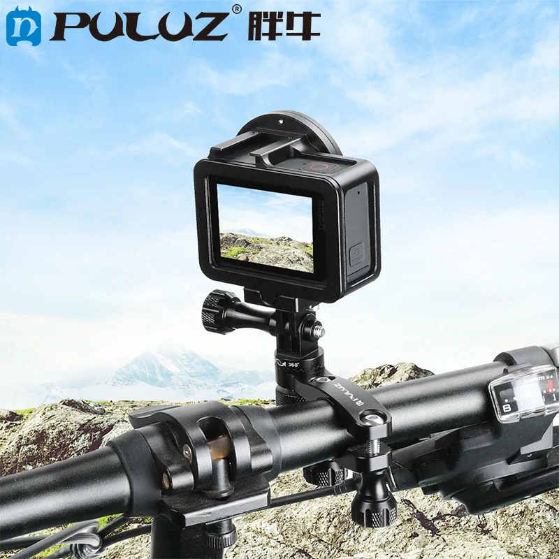 

Аксессуар PULUZ для экшн-камеры Gopro DJI Osmo, поворот на 360 градусов, гиростабилизатор, велосипедный зажим, кронштейн для горного велосипеда