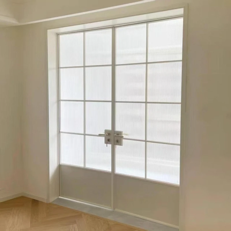 Titanium Magnesium Alloy Opposite  Meeting Room  Study Interior  Double Fan Double Opening Swing Door