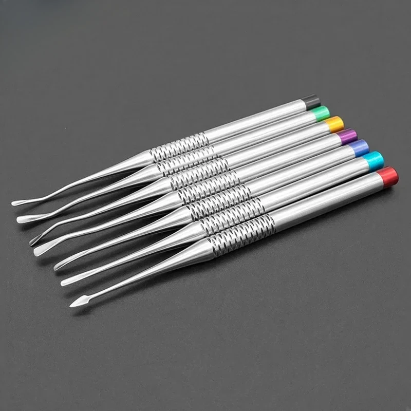 

7Pcs/Set Dental Implant Luxating Root Tooth Elevator Knife Titanium Alloy Extraction Minimally Invasive Dentistry Equipment Tool