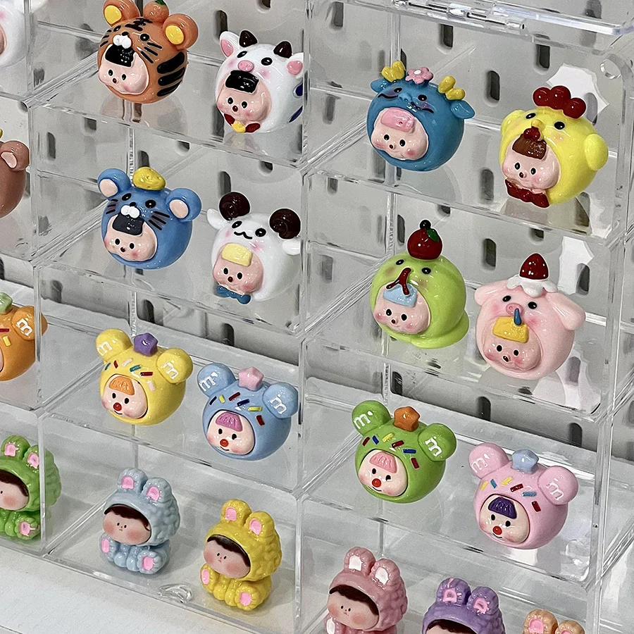 Hand-made display shelf multi-layer transparent doll blind box display shelf cute little pendants receive shelves