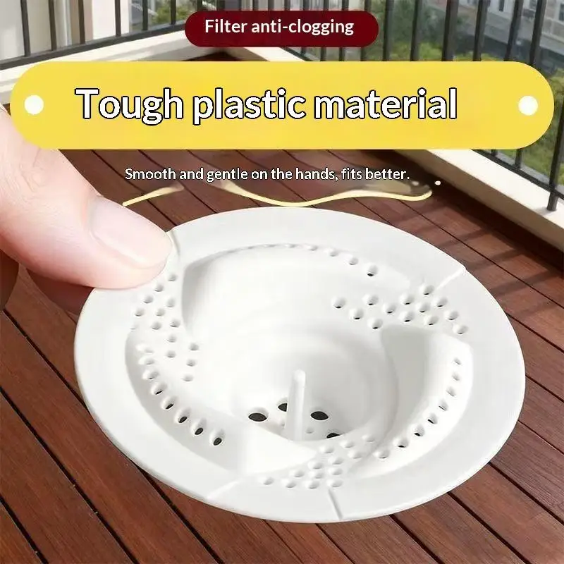 1/2Pcs Modern Anti Clogging Drain Cover Rotating Bug Proof Filter Mesh Sink Strainer Household Use Accessory