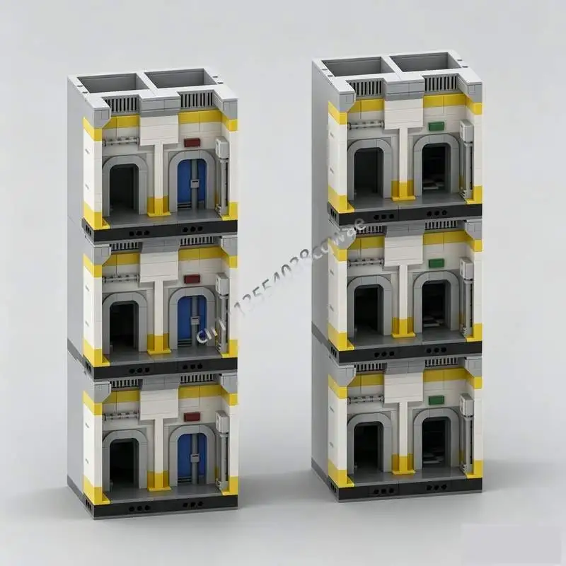 762 PCS MOC Bunker Door Model Post Apocalyptic Shelter Entrance Building Blocks DIY Creative Assembly Collectible Display Gifts