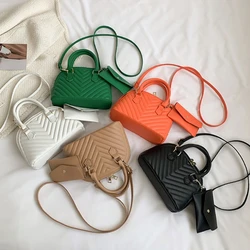 2024 NEW Shell Bag Shoulder Bag Trendy Bag for Girl Women PU Tote Bag Solid Color Handbag Crossbody Bag with Small Purse