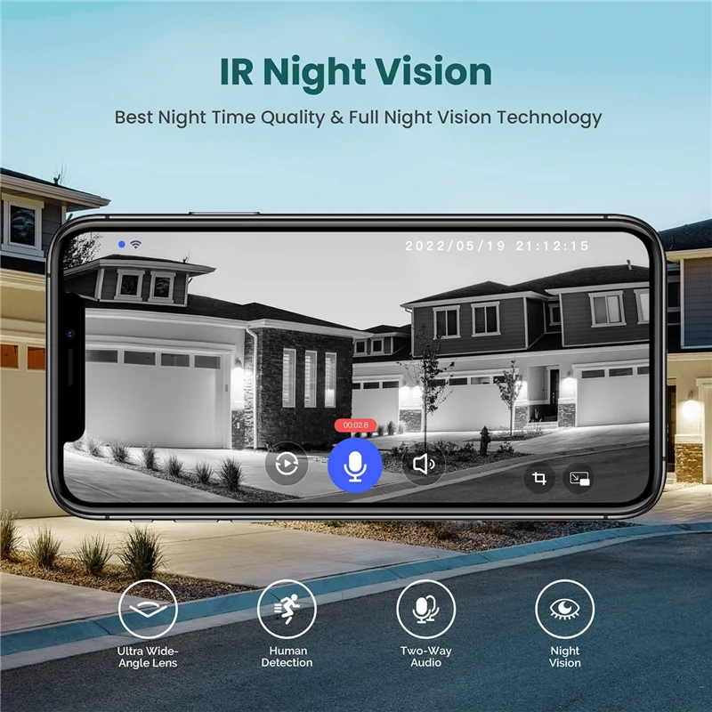 SCLS 4.3 インチ TUYA Wifi 液晶画面デジタルドアベル 1080P インターホンナイトビジョン電子のぞき穴ドアカメラビューアブラック