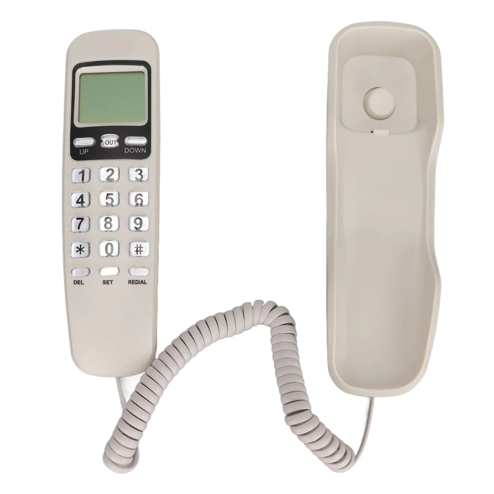 Home Landline Phone with LCD Display Redial Function Desktop Corded Fixed Telephone for Office Hotel Restaurant mini phone