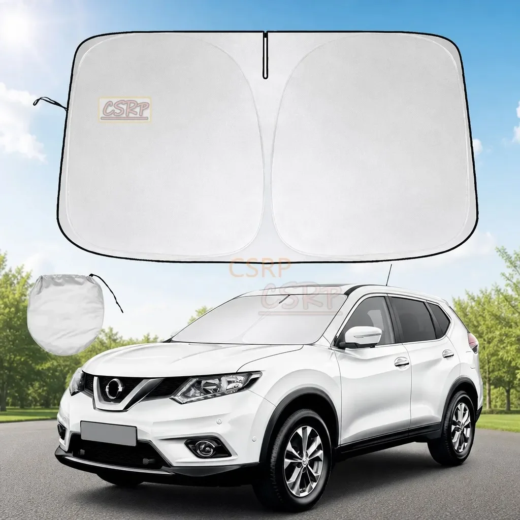 Windshield Sun Shade For Nissan Qashqai J10 J11 2007-2020 2021 2022 2023 Sunshade Sun Visor Protector Foldable Blocks UV Rays